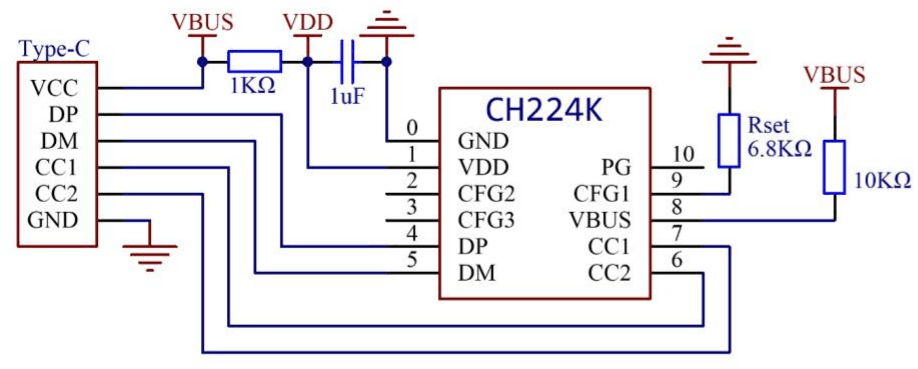 schematic diagram of CH224K